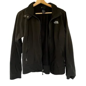The North Face black full‎ zip jacket women's size medium warm fall jacket thumbnail 1