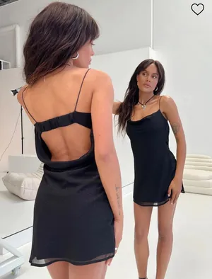 Princess Polly Senter Mini Dress Black thumbnail 2