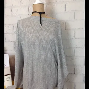 ⬇️ GREY BATWING SWEATER Gray Size M thumbnail 2