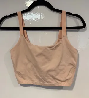 Nude Peach Aerie Crop Bralette Tank Top‎ thumbnail 1