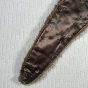 Vintage Brown Fur Stole Shawl Wrap Scarf Satin Lined Formal thumbnail 16