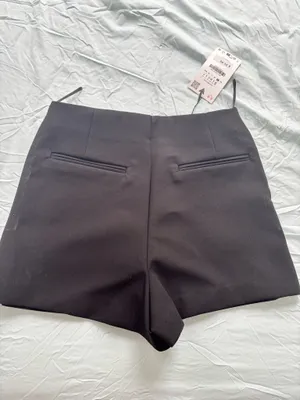 ZARA Black Mini Skirt with shorts thumbnail 2