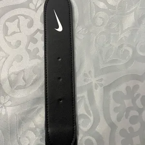 Nike Black Adjustable belt with White Nike logo thumbnail 4
