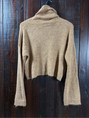 Wild Fable Beige Knit Turleneck Sweater NEW Small thumbnail 5