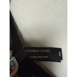 Victoria's Secret The‎ Lacie Black Top With Cheetah Print M thumbnail 7