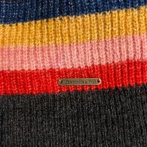 Abercrombie & Fitch Colorful Striped Bow Sweater Size‎ XS Preppy Y2K Rainbow thumbnail 8