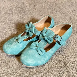 Women’s Shoes Bows Round Toe Mary Jane Low Heel Size 39 (8-8.5 US) NEW thumbnail 2