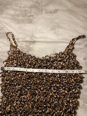Y2K Brown Leopard Textured Stretch Camisole Size undefined thumbnail 6