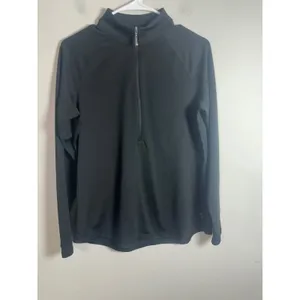 Jofit Momentum Mock Womens Black Long Sleeve Quarter Zip Golf Top‎ Large thumbnail 2