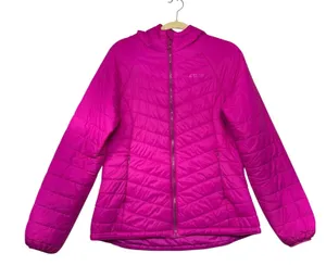 Mountain Warehouse Womens Pink‎ Puffer Jacket Hooded Lightweight Packable Sz 10 thumbnail 1