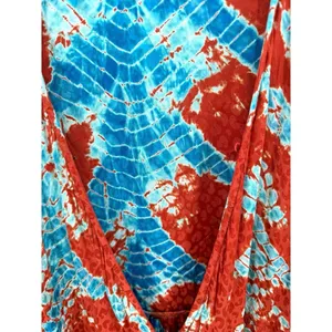 Young Fabulous &‎ Broke Belle Midi Wrap Dress Medium Mud Savannah Rust Blue thumbnail 6