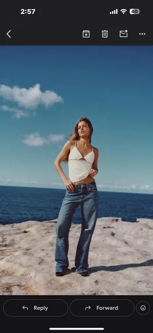 Zara Cut Out Sparkle Top  thumbnail 2