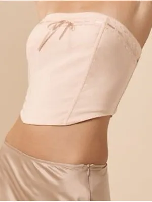 Beverly And Beck Pink Lace Corset Top thumbnail 1