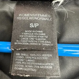 The North Face Size Small Women's Puffer Coat‎ Black Goose Down Filled Hooded thumbnail 4
