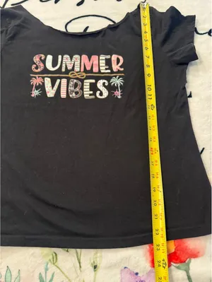 SheIn Summer Vibes Women's T-Shirt, Size M thumbnail 4