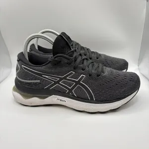 Asics Gel-Nimbus 24 Black White Running Shoes Sneakers 1012B201 Women's Size 6.5 thumbnail 5