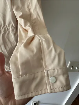Zara TRF Cream Hooded Rain Windbreaker‎ Outerwear Jacket thumbnail 4