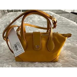 NWT Stoney Clover Lane Pouchette yellow Crossbody bag handbag thumbnail 9