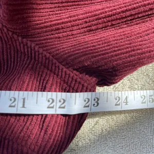 Topshop Burgundy Corduroy Belted shirt dress coat grunge fall streetwear casual thumbnail 10