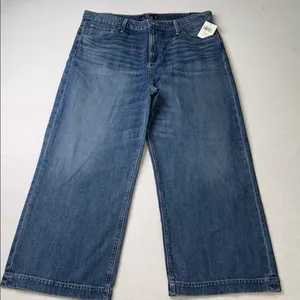 Lucky Brand Blue Wide Leg Crop Jeans thumbnail 2