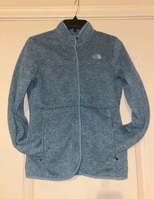 The North Face Blue Fleece Zip-up Jacket thumbnail 1