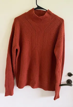 Cashmere charter club luxury mock neck sweater fall cozy thumbnail 1
