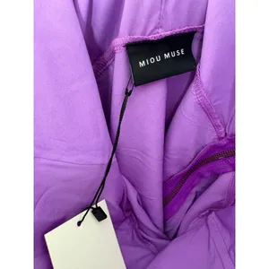Miou Muse Purple Strapless Bow Back Mini Dress Size Small NWT Cocktail Party thumbnail 5