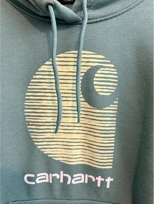 Carhartt Rain Defender Women’s Large Green Relaxed Fit Graphic Hoodie thumbnail 3