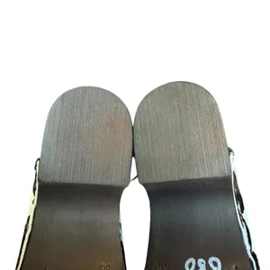 Verderosmarino Shoes Womens Size 7.5 Black Cow Print Leather Wedge‎ Mules thumbnail 10