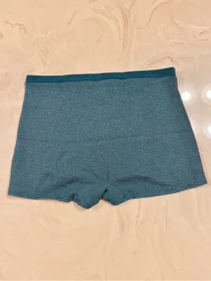 PINK VICTORIA’S SECRET Cotton Dorm Shine Green Waffle Knit Bralette Boyshorts L thumbnail 11
