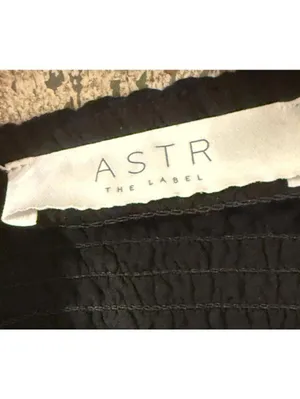 ASTR the Label Women's Feronia Top, black crop top, size Medium thumbnail 7