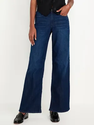 NWOT Old Navy Denim High-Rise Wow Wide Leg Women's Jeans, Size 4 thumbnail 2