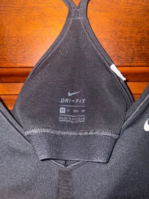 Nike Dri-Fit V-Neck Black Sports bra thumbnail 3