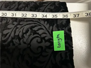 Black Velvet Burnout Bell-Sleeve Dress thumbnail 5