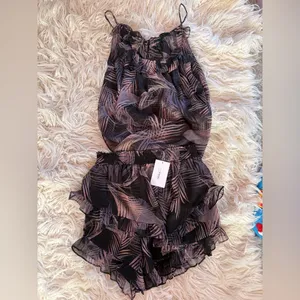 NWT MISA Los Angeles Palma Set San Miguel Palm Ruffle Skirt & Top Medium Revolve thumbnail 6