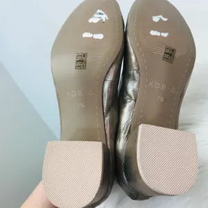 Brooklyn Champagne Lott block heel Pump sz 7.5 thumbnail 11