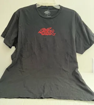 Street Fighter Graphic Black T-Shirt thumbnail 1