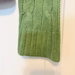 J.Crew Green Cable Knit Turtleneck Sweater Womens Long Sleeve Pullover Small thumbnail 7
