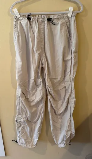 Garage Women's Light Beige Track Joggers with Drawcord thumbnail 1