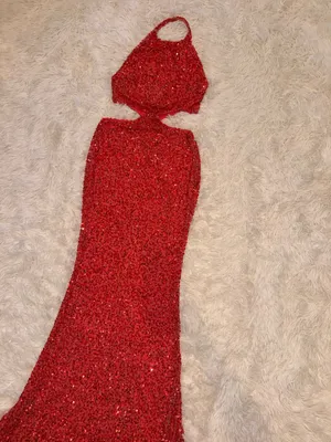 NEW Retrofête Katerina Sequin Dress - Calypso Coral size XS thumbnail 8
