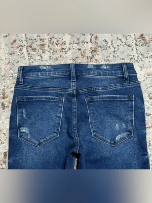 Vervet Flare Jeans Leopard Slit Size 26 thumbnail 8