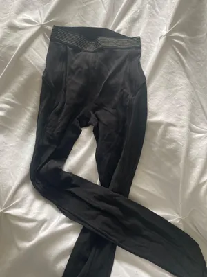 gold lulu lemon high waisted leggings thumbnail 1