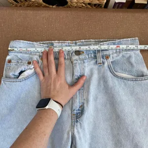levis 505 vintage stonewash jeans Size 11 Long Juniors Taper Leg thumbnail 5