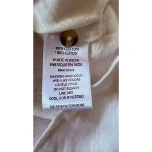 Lola River Women Shirt M White Button Down Long Sleeve Cotton Casual thumbnail 6