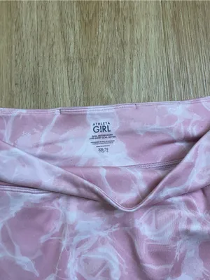 Athleta Pink and White Patterned Active Skort thumbnail 3