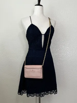 Marc Jacobs Pink Leather Gold Chain Wallet Crossbody Bag thumbnail 12