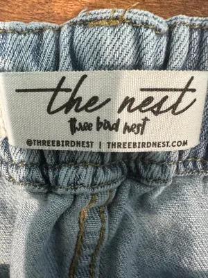 Three Bird Nest Simply You Wide Leg Jeans Light Wash Size L thumbnail 4
