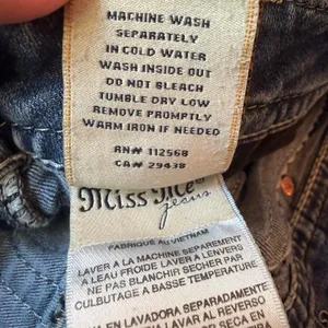 Miss Me Signature Rise Boot Jeans Size 30 Medium Wash Embellished Flap Pocket thumbnail 6