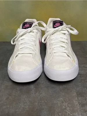 Nike Court Royale Women's Canvas White Sneakers Size 11 thumbnail 6