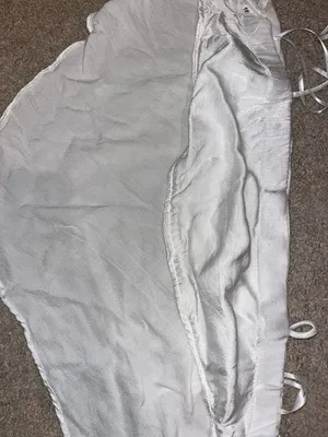 ZARA White Satin Top thumbnail 3